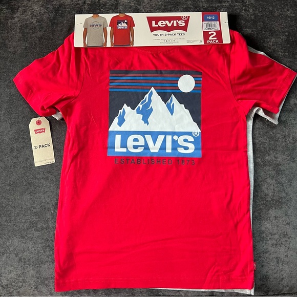 NWT Levi's Boys 2 Pack Graphic Tee Size 10/12 - Picture 5 of 7